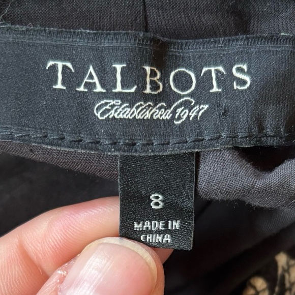 Talbots Black and White Patterned Blazer - Picture 2 of 5